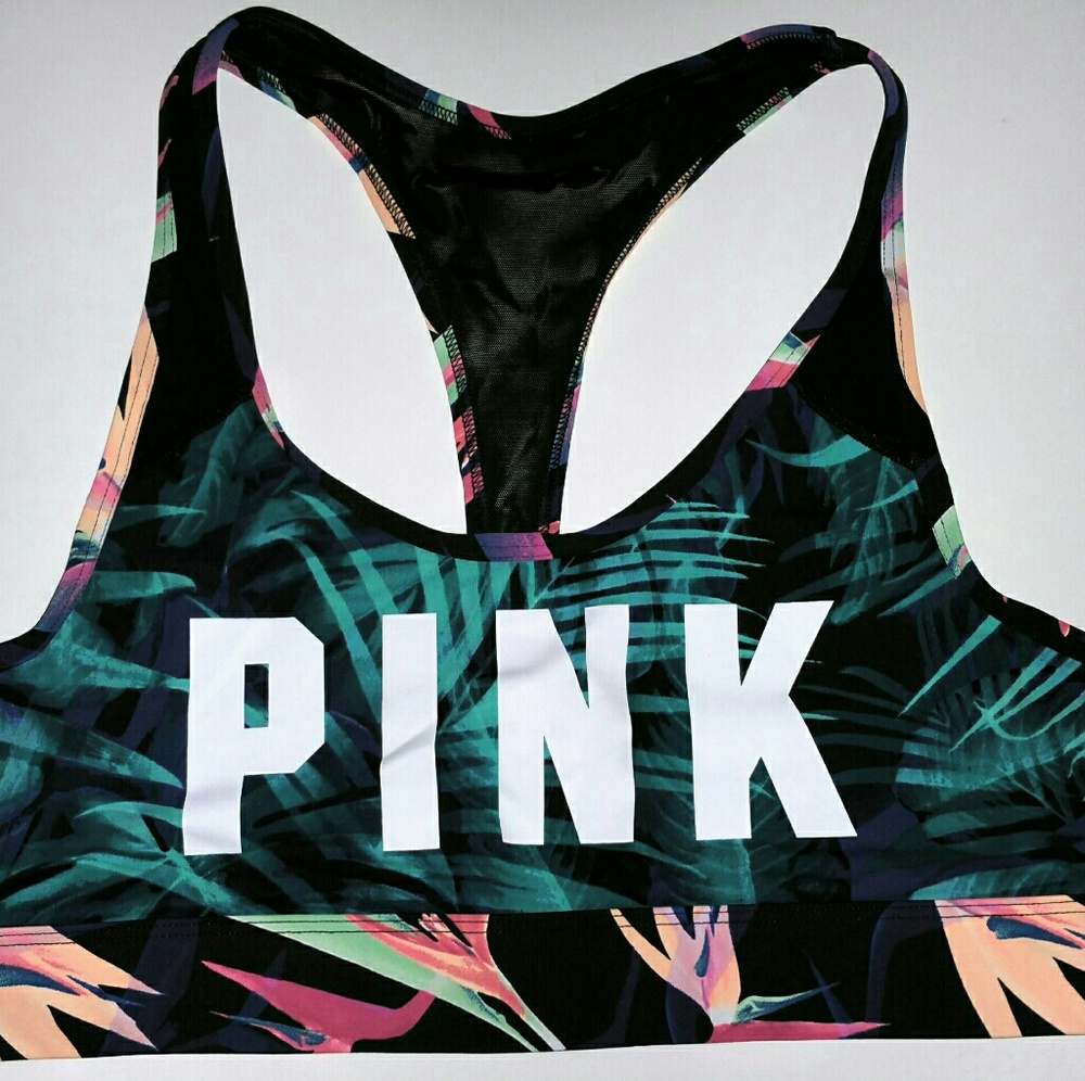 Victoria's Secret Pink Tropical Sports Bra